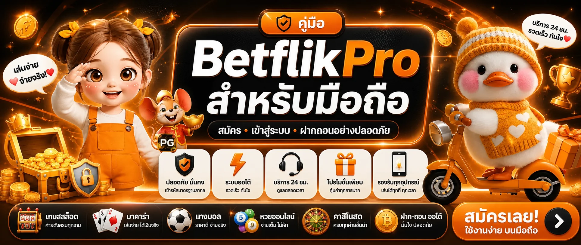 BetflikPro คู่มือมือถือ สมัคร ล็อกอิน ฝากถอน
